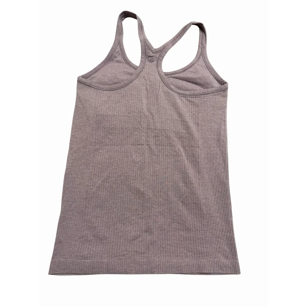 Lululemon Ebb To Street Tank Women's Size 8 Purple Ribbed Seamless #J7-1